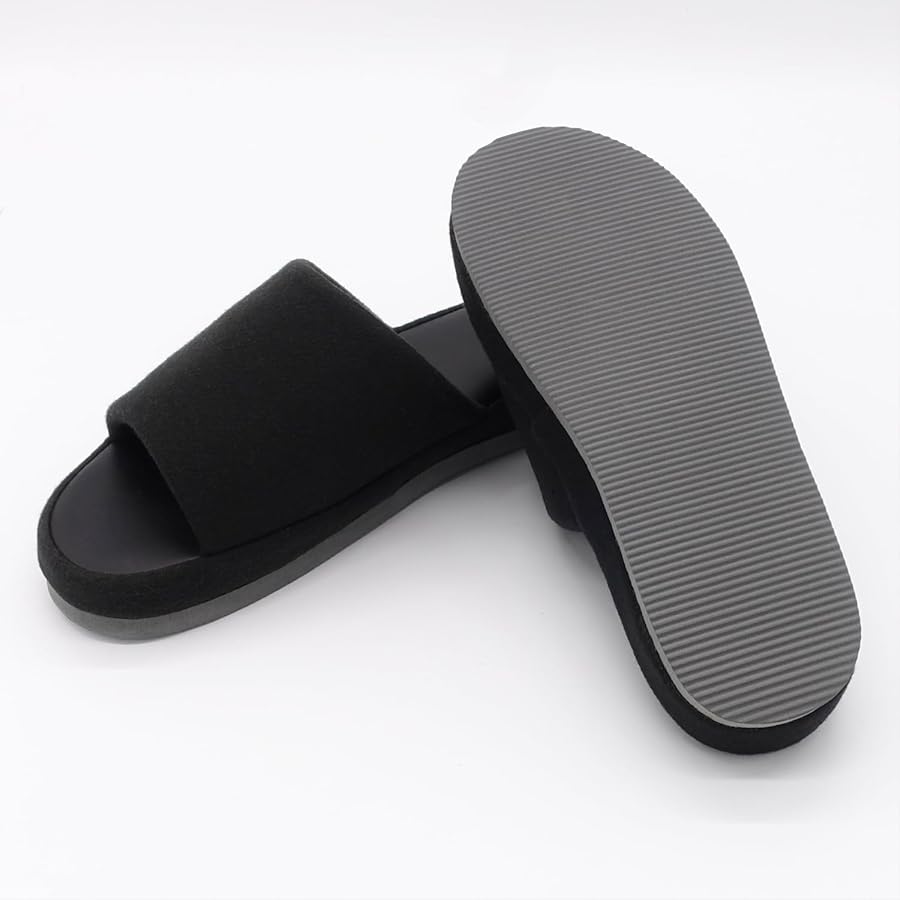  SLIPPER ブラック スリッパ 27㎝ Amazon.co.jp: オクムラ スリッパ With 足指グリップ